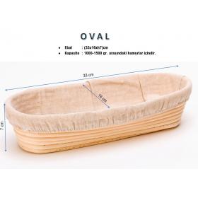 Mayalama Sepeti - Oval - Ebat:(33x16xh7)cm – BEZLİ